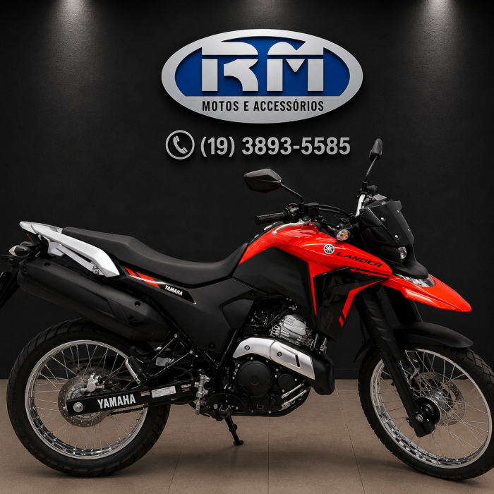 XTZ 250 LANDER CONNECTEDvermelha XTZ 250 LANDER CONNECTED